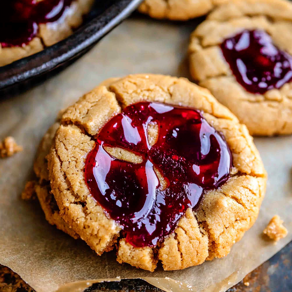 Peanut Butter and Jelly Cookies
