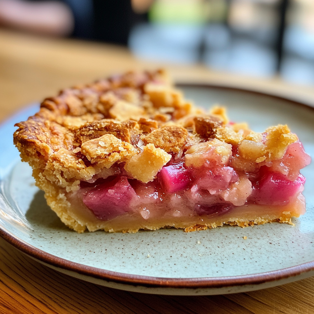 Dutch Rhubarb Pie - easyflavorhaven.com