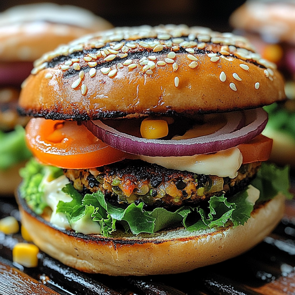 Easiest-Ever Grilled Veggie Burgers - easyflavorhaven.com